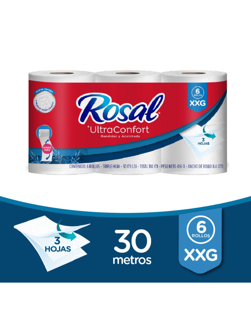 Rosal Super Rollo Paquete X6