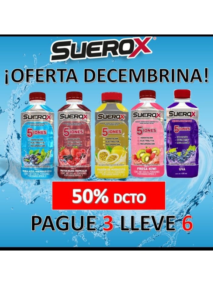 Pack No3 Pg 3 Llv 6 Suerox (Kiwi  , Uva , Frutos , Mora ,  2 Maracuya)