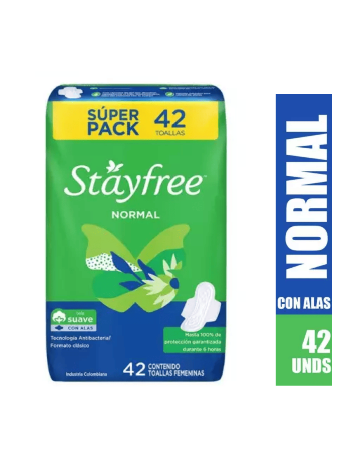 Toallas Stayfree x42 unidades Normal